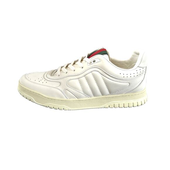 GUCCI Re-Web Low Top White Leather Sneakers Men’s Sneakers 12.5 USA $1190 main image 7